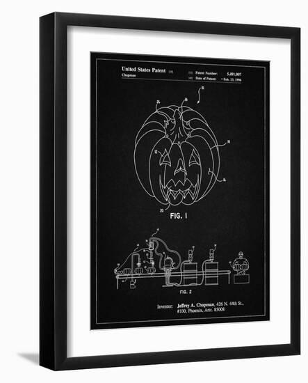 PP1003-Vintage Black Pumpkin Patent Poster-Cole Borders-Framed Giclee Print