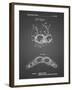 PP1004-Black Grid Push-up Bra Patent Poster-Cole Borders-Framed Giclee Print