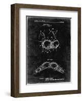 PP1004-Black Grunge Push-up Bra Patent Poster-Cole Borders-Framed Giclee Print