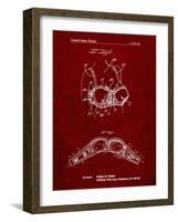PP1004-Burgundy Push-up Bra Patent Poster-Cole Borders-Framed Giclee Print
