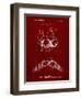 PP1004-Burgundy Push-up Bra Patent Poster-Cole Borders-Framed Giclee Print