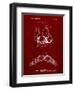 PP1004-Burgundy Push-up Bra Patent Poster-Cole Borders-Framed Giclee Print