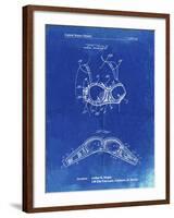 PP1004-Faded Blueprint Push-up Bra Patent Poster-Cole Borders-Framed Giclee Print