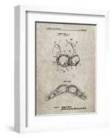 PP1004-Sandstone Push-up Bra Patent Poster-Cole Borders-Framed Giclee Print