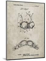 PP1004-Sandstone Push-up Bra Patent Poster-Cole Borders-Mounted Giclee Print