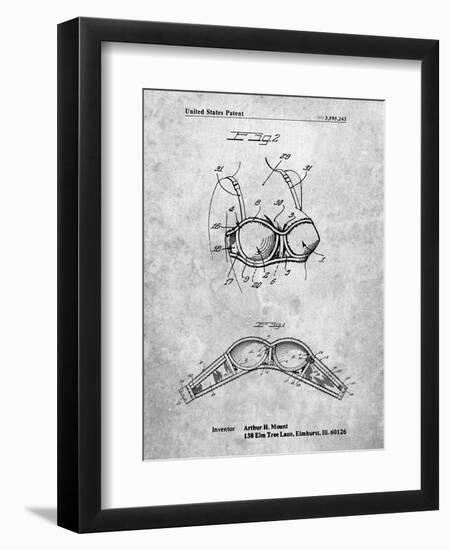 PP1004-Slate Push-up Bra Patent Poster-Cole Borders-Framed Giclee Print