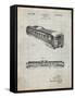 PP1006-Antique Grid Parchment Railway Passenger Car Patent Poster-Cole Borders-Framed Stretched Canvas