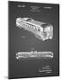 PP1006-Black Grid Railway Passenger Car Patent Poster-Cole Borders-Mounted Giclee Print