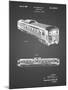 PP1006-Black Grid Railway Passenger Car Patent Poster-Cole Borders-Mounted Giclee Print