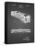 PP1006-Black Grid Railway Passenger Car Patent Poster-Cole Borders-Framed Stretched Canvas