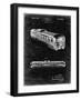 PP1006-Black Grunge Railway Passenger Car Patent Poster-Cole Borders-Framed Giclee Print