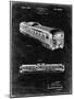 PP1006-Black Grunge Railway Passenger Car Patent Poster-Cole Borders-Mounted Giclee Print