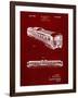 PP1006-Burgundy Railway Passenger Car Patent Poster-Cole Borders-Framed Giclee Print