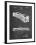 PP1006-Chalkboard Railway Passenger Car Patent Poster-Cole Borders-Framed Giclee Print