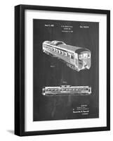 PP1006-Chalkboard Railway Passenger Car Patent Poster-Cole Borders-Framed Giclee Print