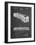 PP1006-Chalkboard Railway Passenger Car Patent Poster-Cole Borders-Framed Giclee Print