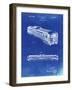 PP1006-Faded Blueprint Railway Passenger Car Patent Poster-Cole Borders-Framed Giclee Print