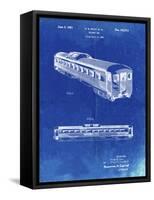PP1006-Faded Blueprint Railway Passenger Car Patent Poster-Cole Borders-Framed Stretched Canvas