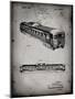 PP1006-Faded Grey Railway Passenger Car Patent Poster-Cole Borders-Mounted Giclee Print