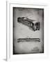 PP1006-Faded Grey Railway Passenger Car Patent Poster-Cole Borders-Framed Giclee Print