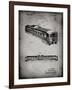 PP1006-Faded Grey Railway Passenger Car Patent Poster-Cole Borders-Framed Giclee Print