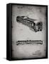 PP1006-Faded Grey Railway Passenger Car Patent Poster-Cole Borders-Framed Stretched Canvas