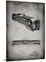 PP1006-Faded Grey Railway Passenger Car Patent Poster-Cole Borders-Mounted Giclee Print