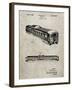 PP1006-Sandstone Railway Passenger Car Patent Poster-Cole Borders-Framed Giclee Print