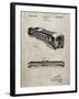 PP1006-Sandstone Railway Passenger Car Patent Poster-Cole Borders-Framed Giclee Print