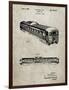 PP1006-Sandstone Railway Passenger Car Patent Poster-Cole Borders-Framed Giclee Print