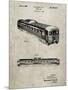 PP1006-Sandstone Railway Passenger Car Patent Poster-Cole Borders-Mounted Giclee Print