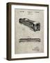 PP1006-Sandstone Railway Passenger Car Patent Poster-Cole Borders-Framed Giclee Print