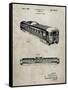 PP1006-Sandstone Railway Passenger Car Patent Poster-Cole Borders-Framed Stretched Canvas