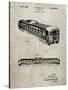 PP1006-Sandstone Railway Passenger Car Patent Poster-Cole Borders-Stretched Canvas