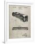 PP1006-Sandstone Railway Passenger Car Patent Poster-Cole Borders-Framed Giclee Print