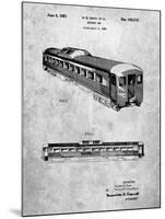 PP1006-Slate Railway Passenger Car Patent Poster-Cole Borders-Mounted Giclee Print