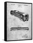 PP1006-Slate Railway Passenger Car Patent Poster-Cole Borders-Framed Stretched Canvas