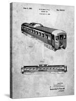 PP1006-Slate Railway Passenger Car Patent Poster-Cole Borders-Stretched Canvas