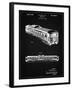 PP1006-Vintage Black Railway Passenger Car Patent Poster-Cole Borders-Framed Giclee Print