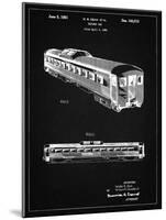 PP1006-Vintage Black Railway Passenger Car Patent Poster-Cole Borders-Mounted Giclee Print