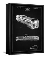 PP1006-Vintage Black Railway Passenger Car Patent Poster-Cole Borders-Framed Stretched Canvas