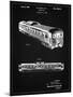 PP1006-Vintage Black Railway Passenger Car Patent Poster-Cole Borders-Mounted Giclee Print