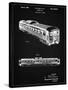 PP1006-Vintage Black Railway Passenger Car Patent Poster-Cole Borders-Stretched Canvas