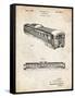 PP1006-Vintage Parchment Railway Passenger Car Patent Poster-Cole Borders-Framed Stretched Canvas