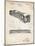 PP1006-Vintage Parchment Railway Passenger Car Patent Poster-Cole Borders-Mounted Giclee Print