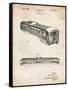 PP1006-Vintage Parchment Railway Passenger Car Patent Poster-Cole Borders-Framed Stretched Canvas