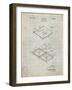 PP1008-Antique Grid Parchment Record Album Patent Poster-Cole Borders-Framed Giclee Print