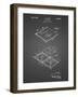 PP1008-Black Grid Record Album Patent Poster-Cole Borders-Framed Giclee Print