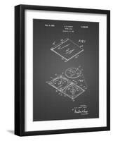 PP1008-Black Grid Record Album Patent Poster-Cole Borders-Framed Giclee Print