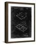 PP1008-Black Grunge Record Album Patent Poster-Cole Borders-Framed Giclee Print